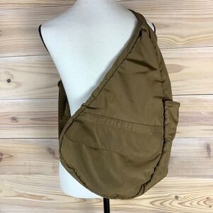 AmeriBag Healthy Back Bag Women Large Brown Nylon Ergonomic Sling Crossbody